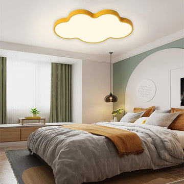 Cloud LED Flush Mount Ceiling Light, 29W Dimmable Kids Room Lamp, 18.98"