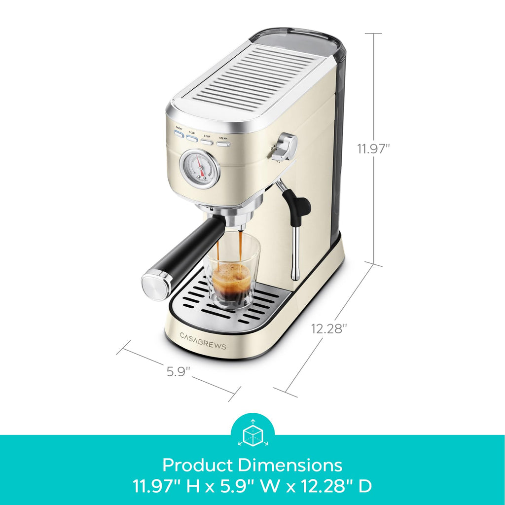 Espresso Maker, Compact Espresso Machine with Milk Frother