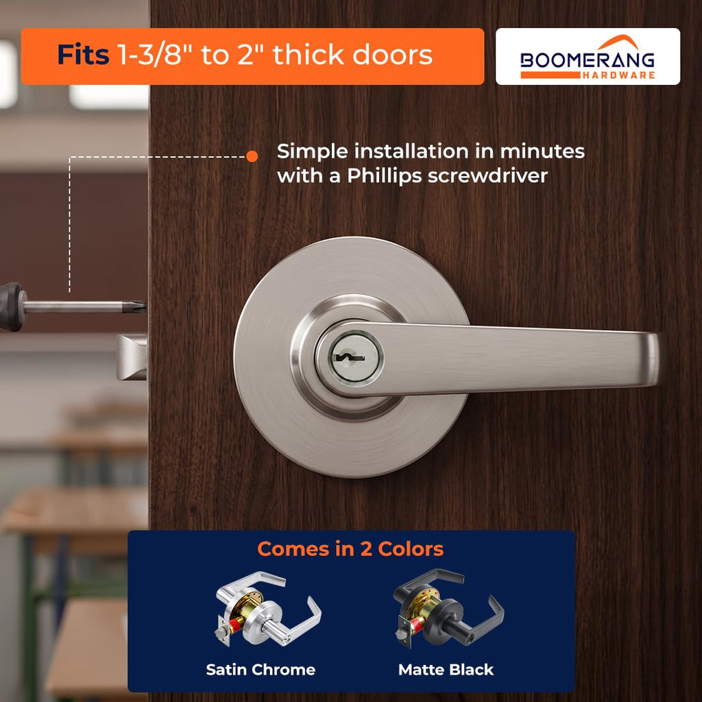 Heavy-Duty Classroom Function Commercial Lever Door Lock