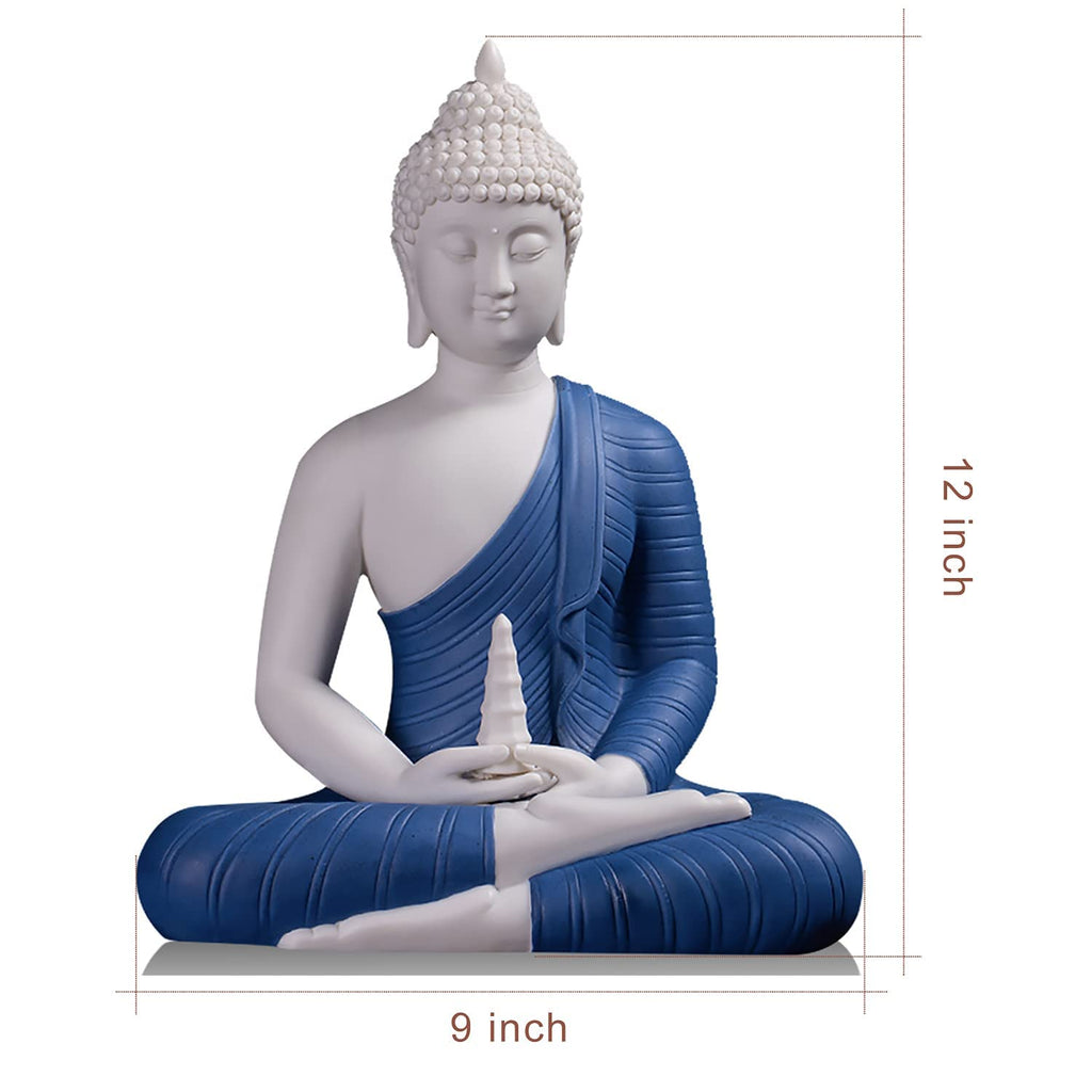 12 inch Ceramic Buddha Statues Decor | Casa Home Living