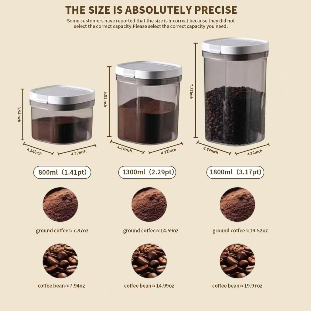 15oz Coffee Canister, Airtight Storage Container, 1300ml