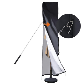Waterproof Patio fits 7 to 11ft Garden Outdoor Umbrellas & 15 ft Double-Sided Umbrellas, Parasol Cover with