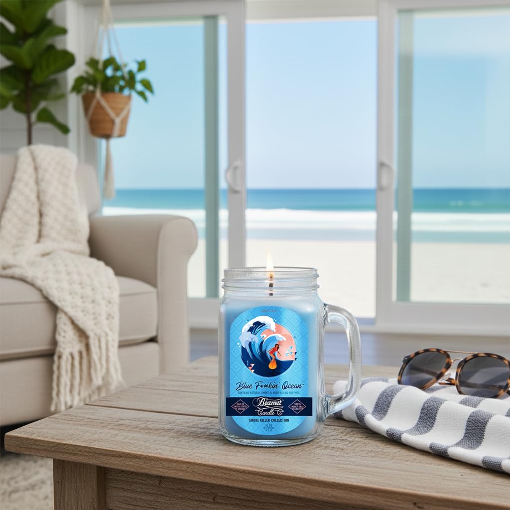 Candle Co. Blue Ocean Candle, Large 12 oz