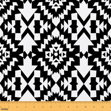 Geometric Fabric by The Yard Abstract Soft Not Stretchy Fabric