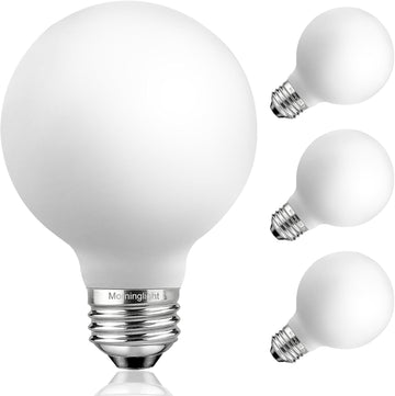 Dimmable Globe LED Light Bulbs 60W, Soft White 3000K, 500LM, 4Pack
