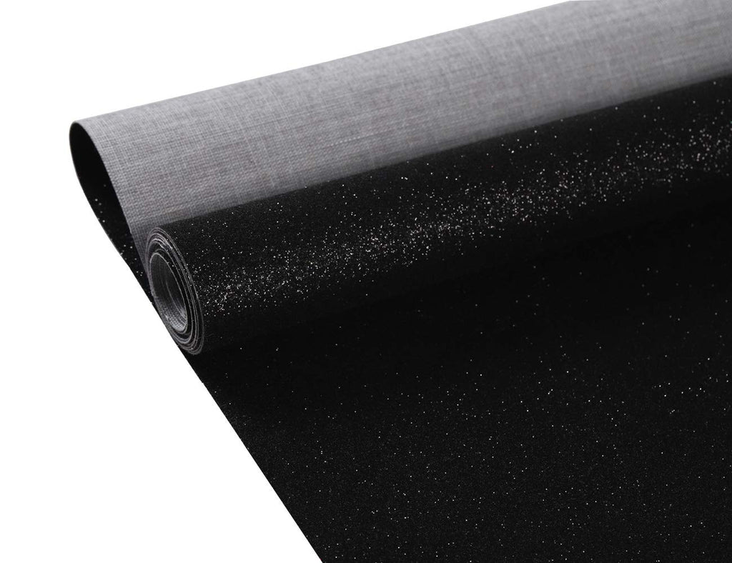 Glitter Faux Leather Sheets: PU Fabric Roll Canvas Back for Craft