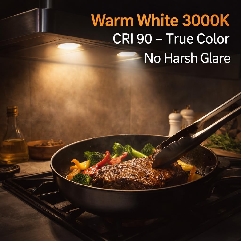 PAR20 LED Range Hood Light Bulbs Under Hood, 60W Incandescent Stove Light Bulbs Replacement, 7W LED Appliance Bulbs