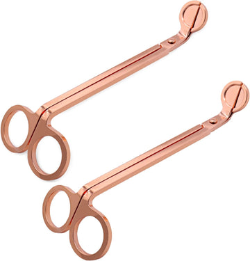 Candle Wick Trimmer, Polished Wicker Scissors, go deep into The Candle to Cut Spent Chips, Allow The Cleaner - Set of 2