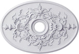21 1/4-Inch W x 30 3/4-Inch H x 1 5/8-Inch P Alexa Ceiling Medallion