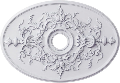 21 1/4-Inch W x 30 3/4-Inch H x 1 5/8-Inch P Alexa Ceiling Medallion