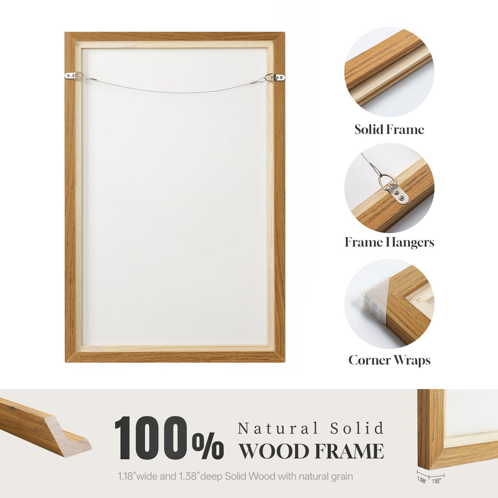 Large Framed Neutral Black Brown Abstract Wall Art 60x20 In