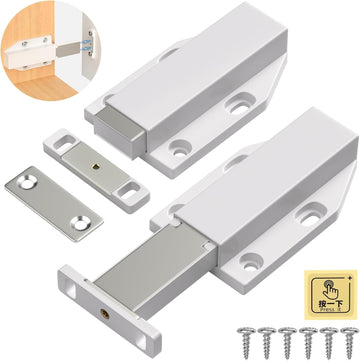 Magnetic Push Latch Heavy Duty Push to Open Cabinet Hardware Magnetic Touch Latches for Large Door Push Release Latches