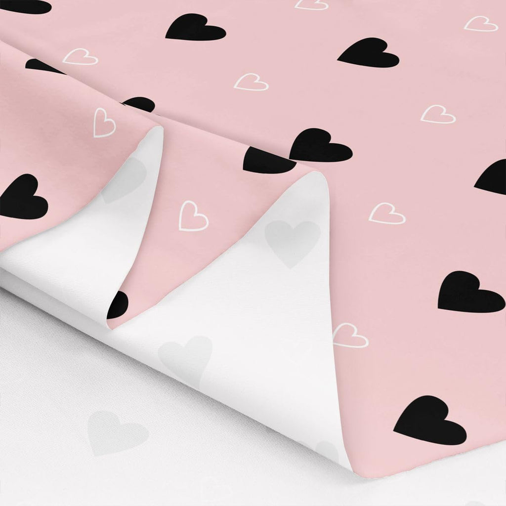 Cute Heart Pattern Fabric By the Yard, 5 Yards