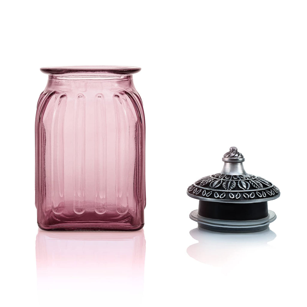 Vintage Crystal Glass Candy Jar with Lid Food Jar Nut Jar Jewelry Box Wedding Candy Buffet Jars Kitchen Storage