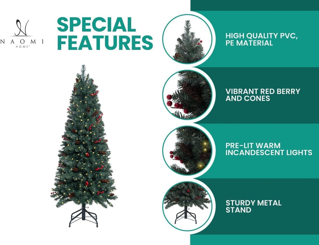 Pencil Christmas Tree with Lights