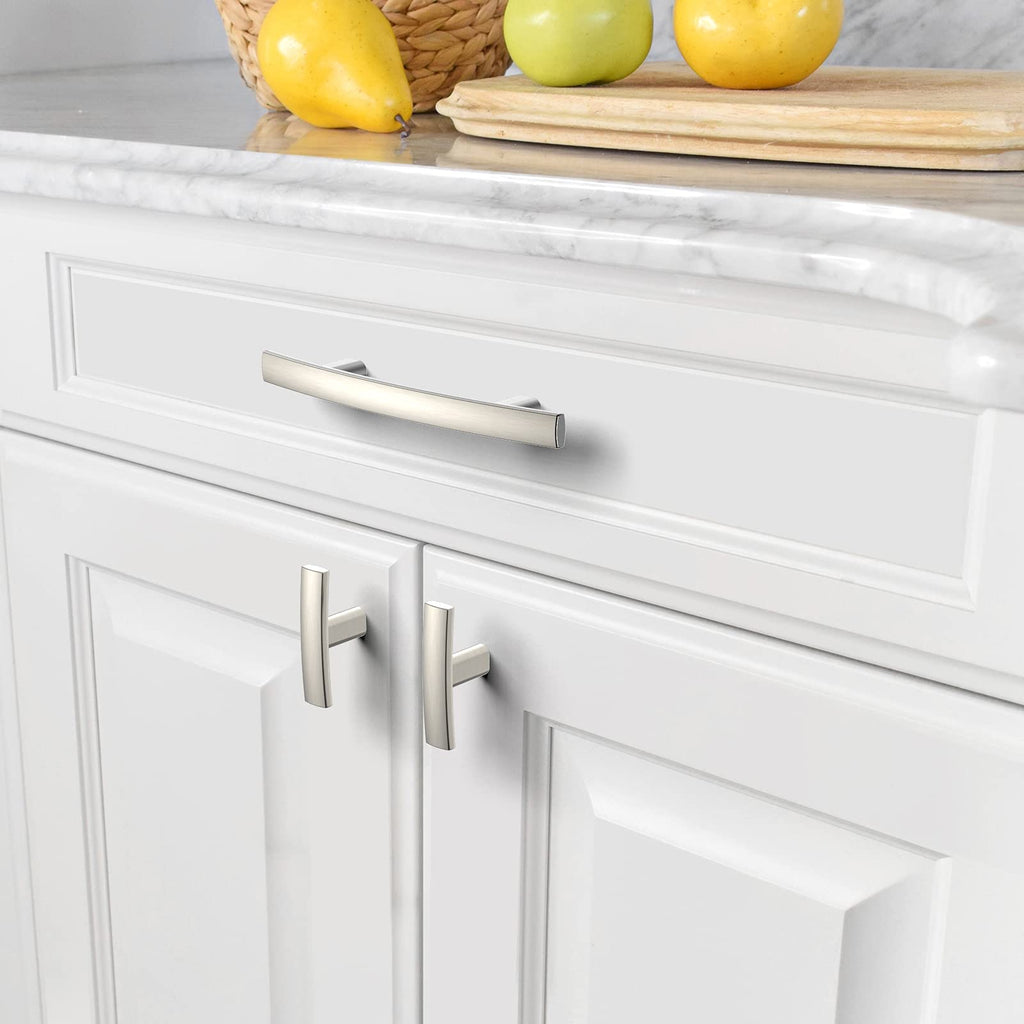 15 Pack Brushed Satin Nickel Cabinet Knobs Single Hole Cabinet Handles 2 Inch Solid Zinc Alloy Cupboard Drawer Knobs