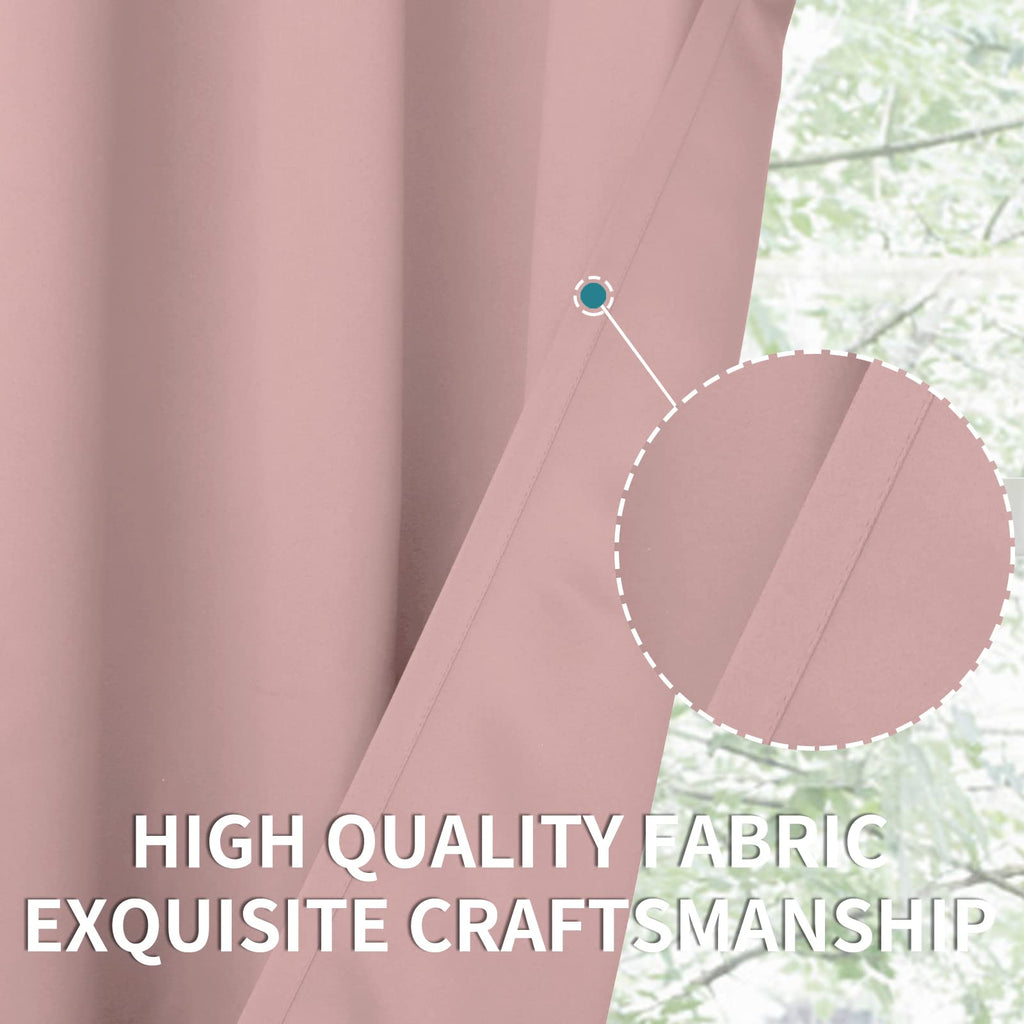 Pink Sliding Door Room Divider Curtains 96 Inches Long 1 Panel