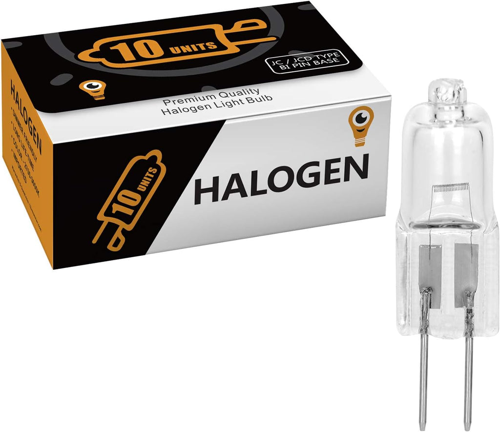 10 Pack Crystal Clear LENSE 15 Watt AC DC 12V Capsule T3 Light Bulb Replacement JC G4 2 Pin Base Halogen Kitchen