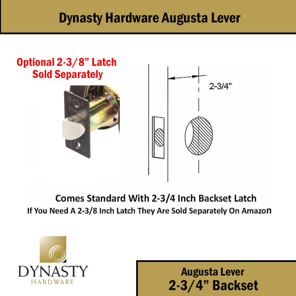 Augusta Privacy Lever Set, ADA, Grade 2, Oil Rubbed Bronze