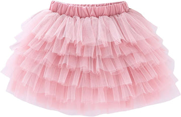 6 Layered Tutu Skirt for Girls Princess Tulle Dance Skirts Toddler Girl Ballet Tutu Skirt