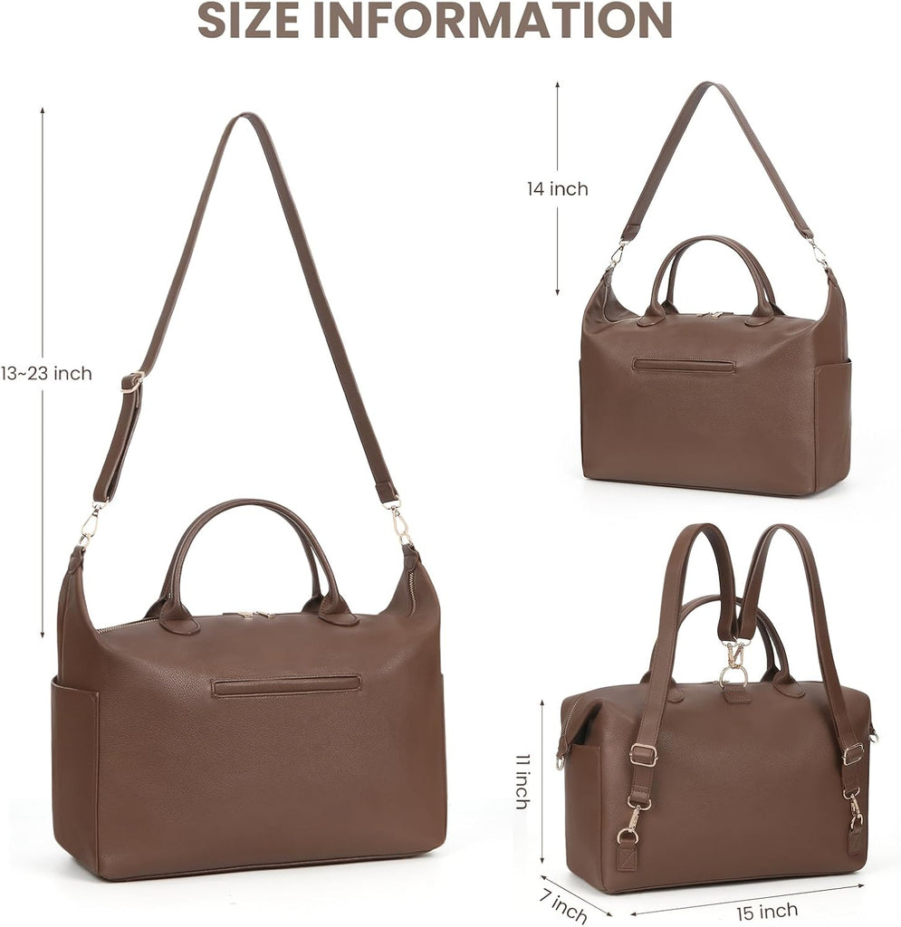 Diaper Bag Tote Convertible Vegan Leather Diaper Tote Backpack Diaper Mommy Bags Hospital Bag Work Totes