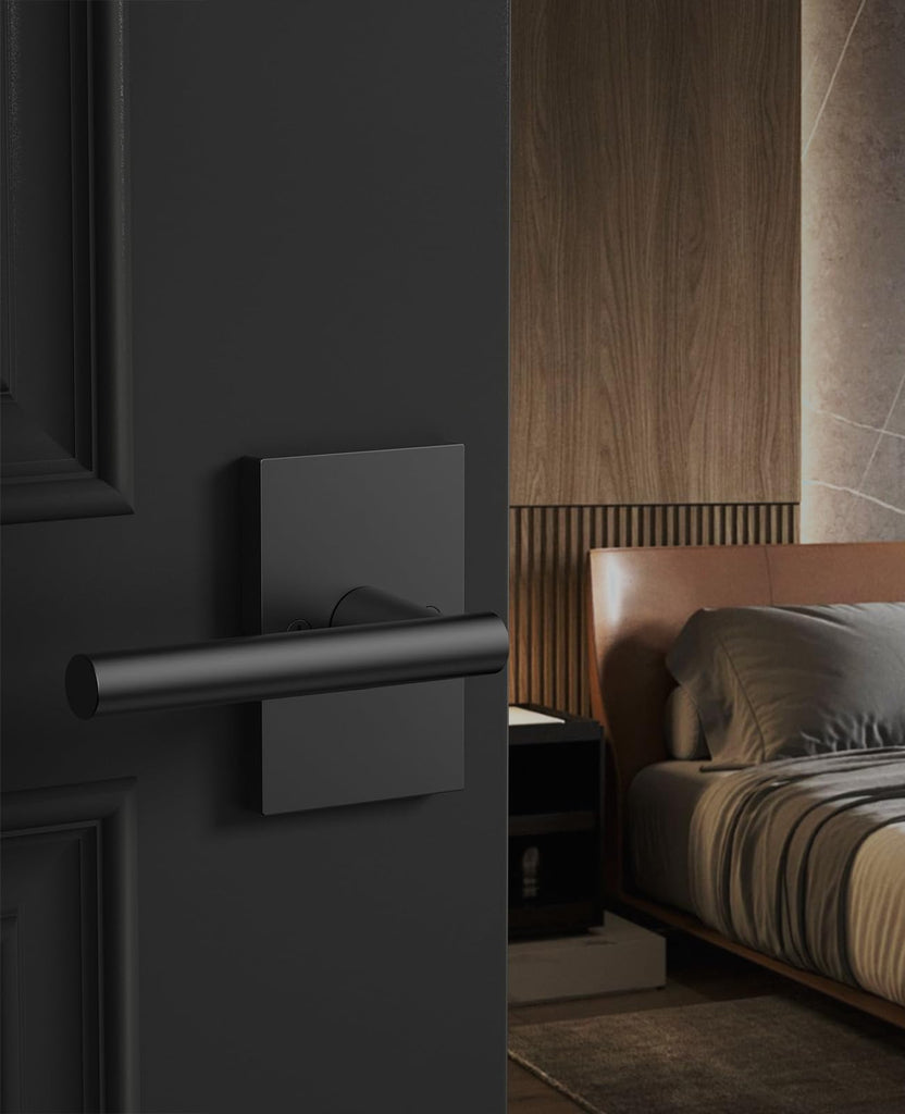 10 Pack Matte Black Passage Interior Door Handles