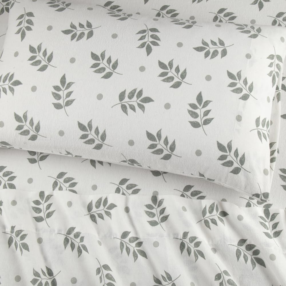 Flannel Sheets Twin Size Rich Cotton -High GSM Flannel Bed Sheet Deep Pockets - Warm & Cozy Flannel Sheet Set for All