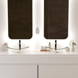 YIMAI Tempered Glass Vessel Sink Bathroom, 20.8"x13.7" Oval Clear Above Counter Sink Bowl