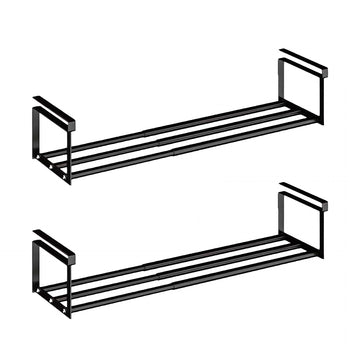Expandable Shoe Rack Organizer - Adjustable Shoe Rack & Under Cabinet Shelf - for Shoe or Clothing Storage and