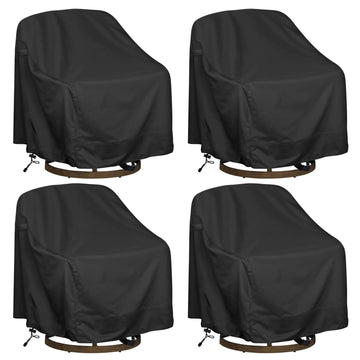 4 Pack, Waterproof Outdoor Swivel Chair Cover