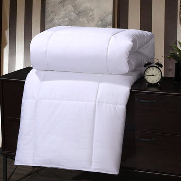 Down Alternative Comforter Twin Size 100 Percent Cotton Top Fiber Filled Blanket, Down Alternative Duvet Insert 100%