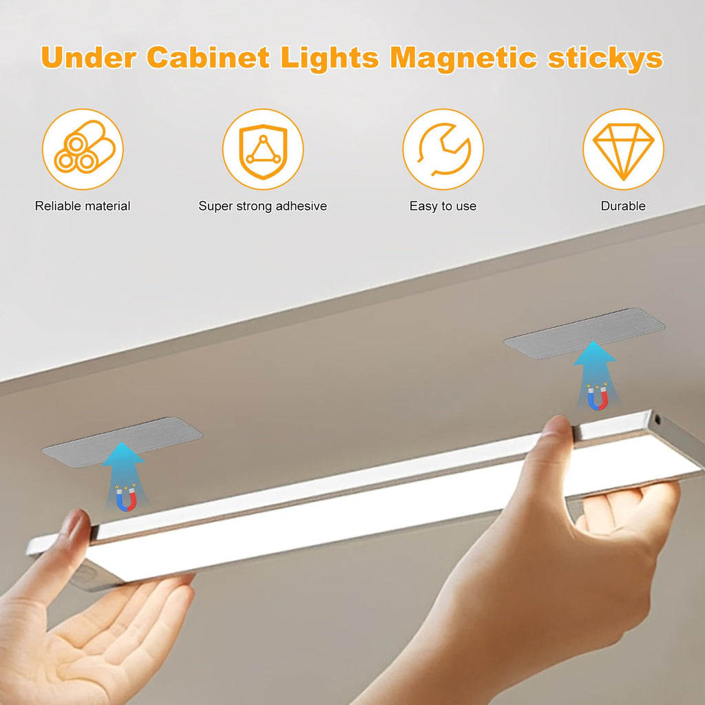 24 Pcs Under Cabinet Lights Magnetic stickys Replacement (Not Magnets)
