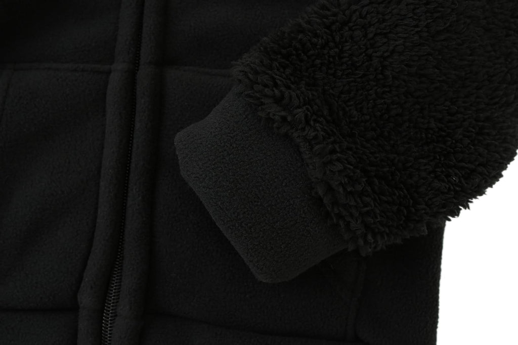 Toddler Baby Boys Girls Fleece Hooded Jacket Coat with Ears Warm Outwear Coat Zipper Up