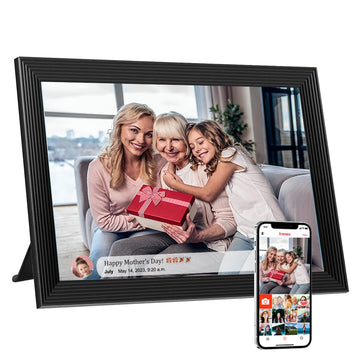 Digital Picture Frames Load from Phone, Frameo 10.1 inch Smart WiFi Digital Photo Frames You Can Send Pictures Videos