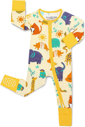 Viscose Baby Footie Pajama, Zipper Sleeper Boys Girls