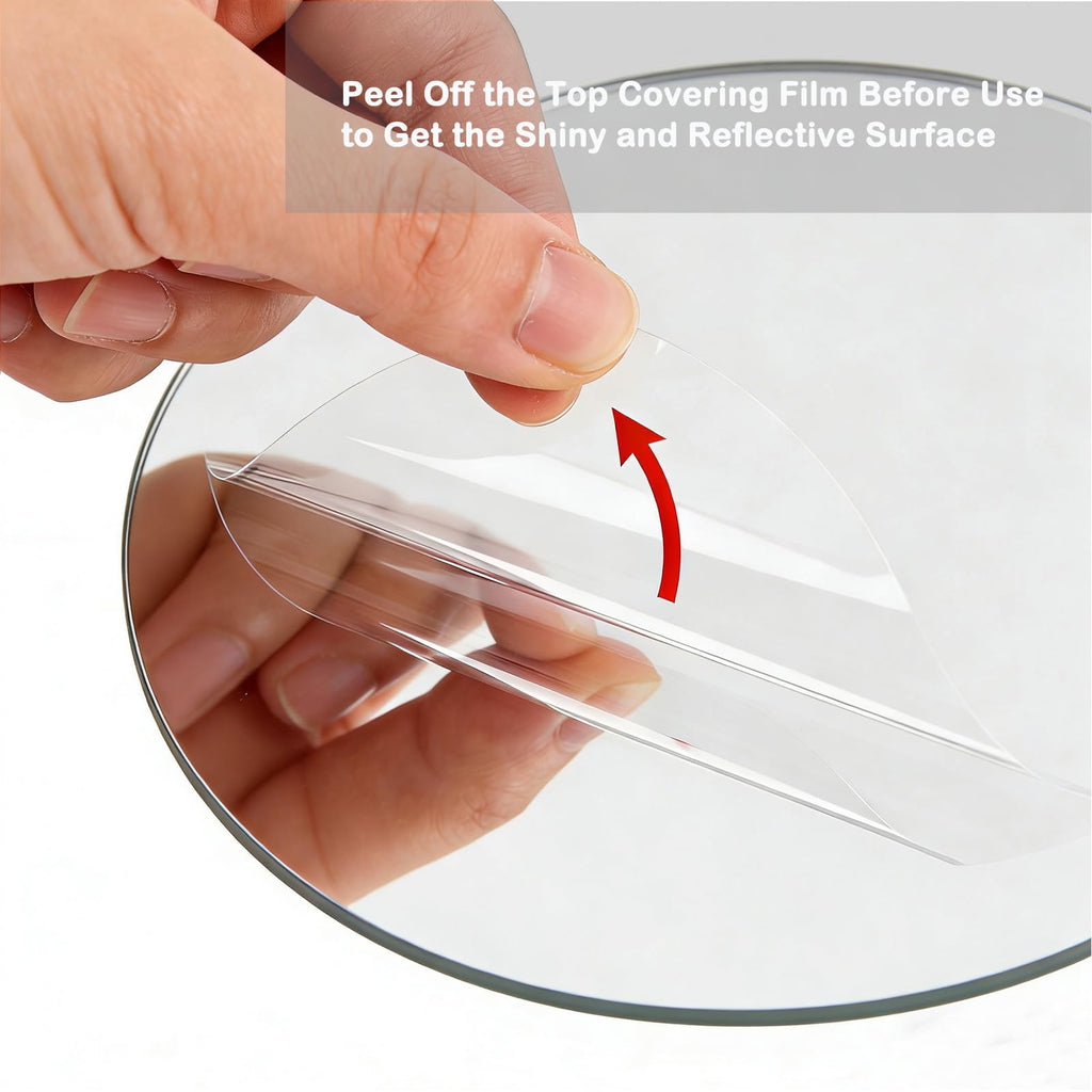 10 Pcs 12 Inch Mirror Centerpieces Charger Plates Decorative Trays Thickness 1.5 mm (Silver)