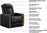 Tuscany Executive Premier Home Theater Seating with Heat & Massage