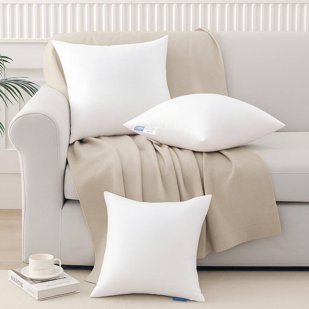 18x18 Throw Pillow Inserts, Decorative Pillow Inserts - Set of 2
