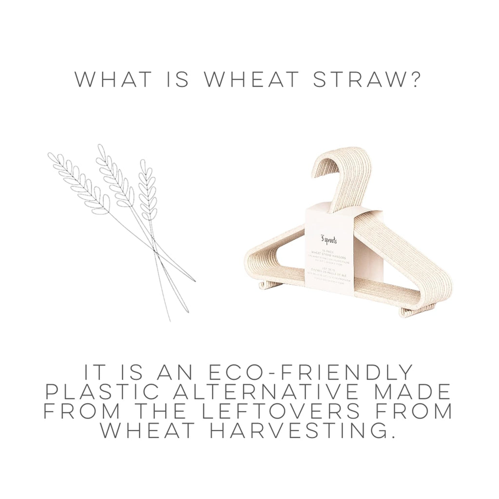 Eco-Friendly Wheat Straw Baby Hangers, Speckled Blue, 30 Pack