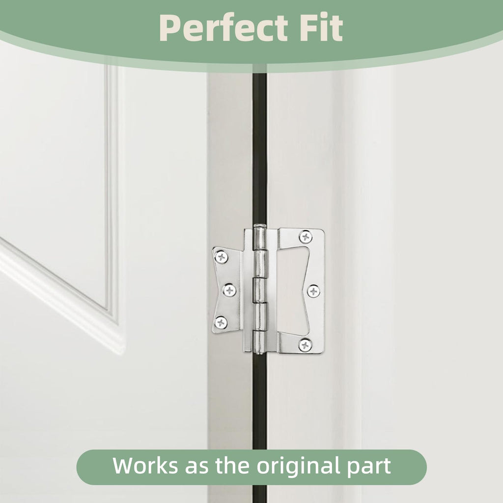Non-Mortise Butterfly Hinges 4 Pack Heavy-Duty