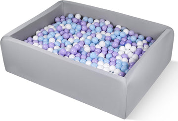 Foam Ball Pit for Children Toddlers, 47 Inch Rectangle Kids Ball Pool, Soft Ball Pit Large Size, Ideal Gift