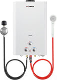 Outdoor Tankless Water Heater Propane, 4.22 GPM Propane Tankless Water Heater, 16L Outdoor Water Heater for Camping