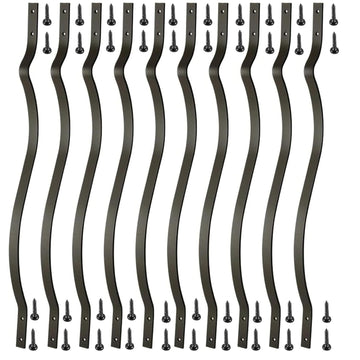 61 Pack Deck Balusters, 36 Inches Heavy Duty Iron Deck Balusters with Screws Metal Deck Spindles Balusters Iron Deck