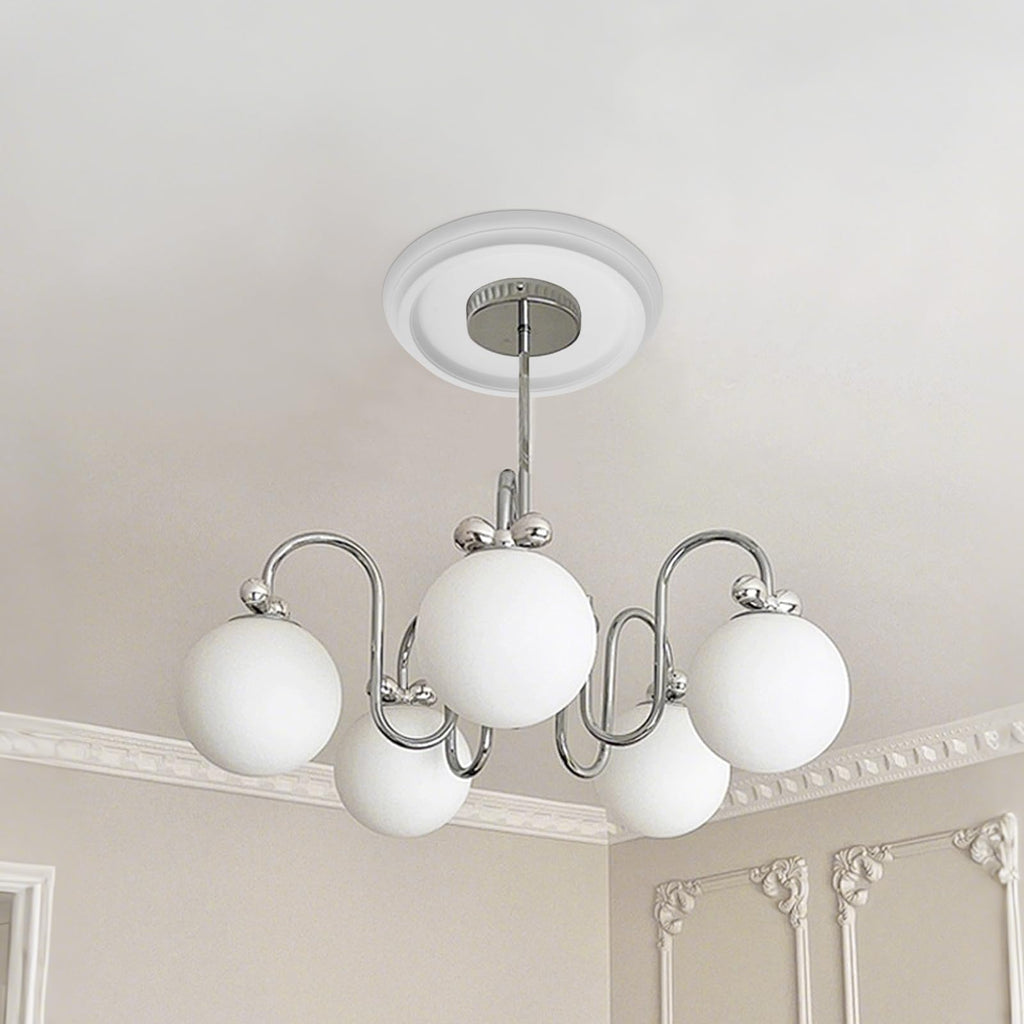 10 Inch Decorative Ceiling Medallions, 3.9" ID x 0.9" P