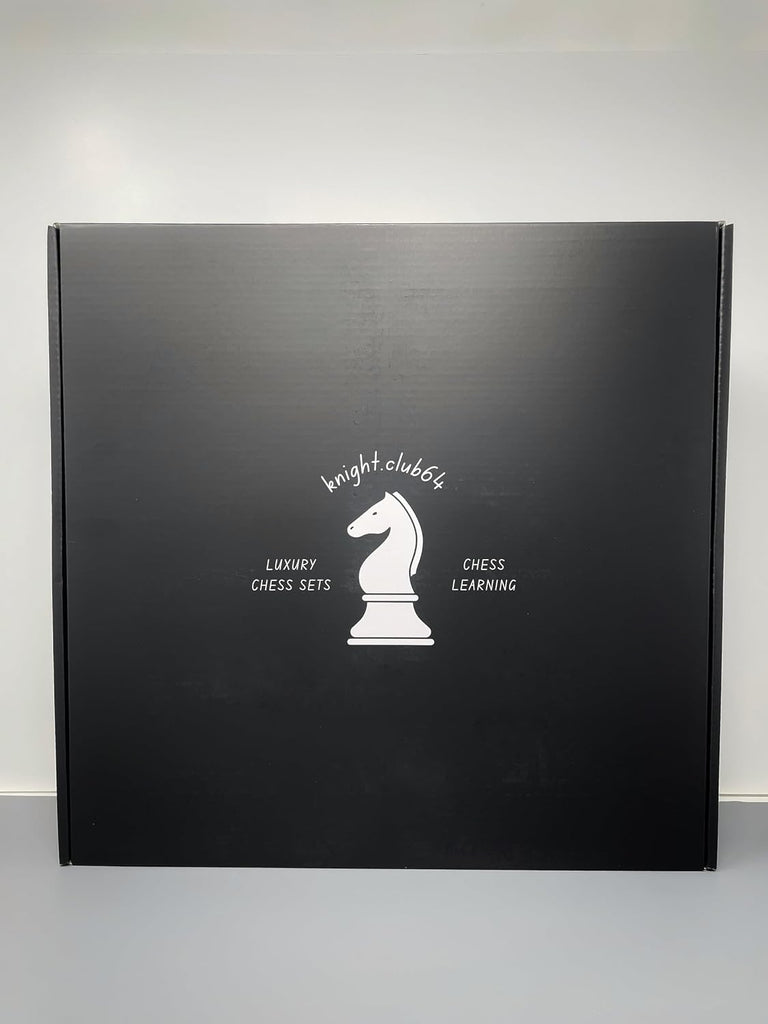 Luxury Acrylic Chess Set, Sophisticated Stylish Design, Multiple Colors Available (Clear/Blue-Azure)