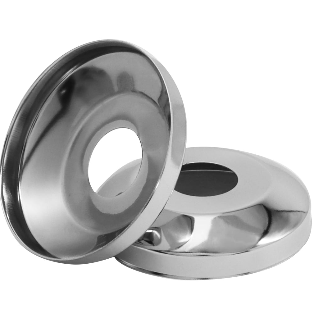 24 Pack 1/2" Chrome Escutcheon Plate