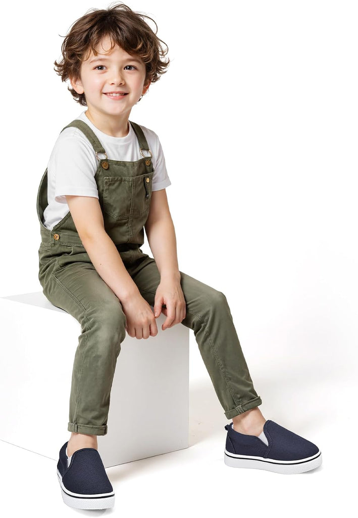 Toddler Sneakers for Girls Boys Slip On Canvas Walking Shoes