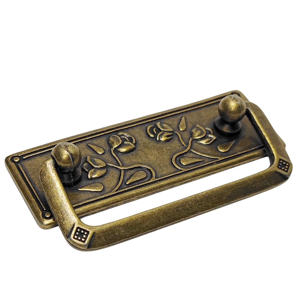 4-Pack 2 1/2" Antique Brass Bail Drawer Pull Hanging Pulls Drop Swing Handles Cabinet Knob Hardware 64 mm 2.5"