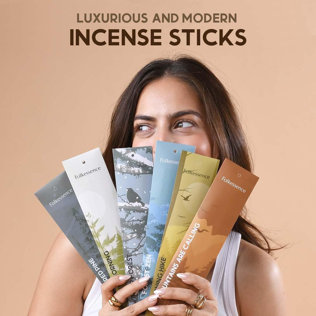 Premium Incense Sticks Sandalwood, Palo Santo-120 - Set of 6