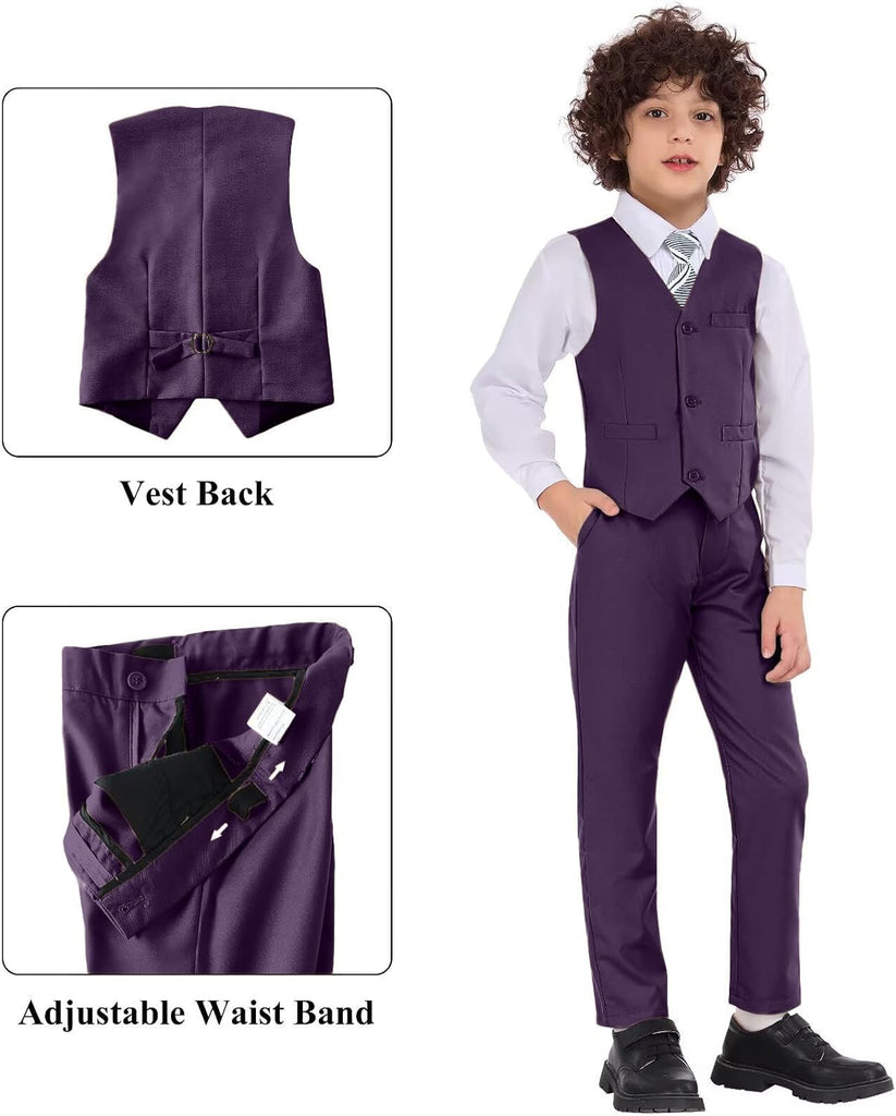 Boys Formal Suit Set Kids 3 Piece Suit Teen Toddler Boy Suits
